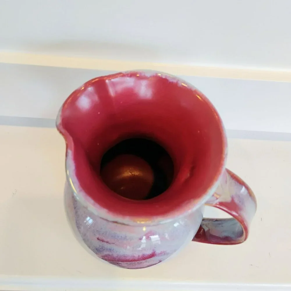 John Coburn Tennessee Art Pottery Pitcher Handcrafted Ceramic Creamer JRC 1991